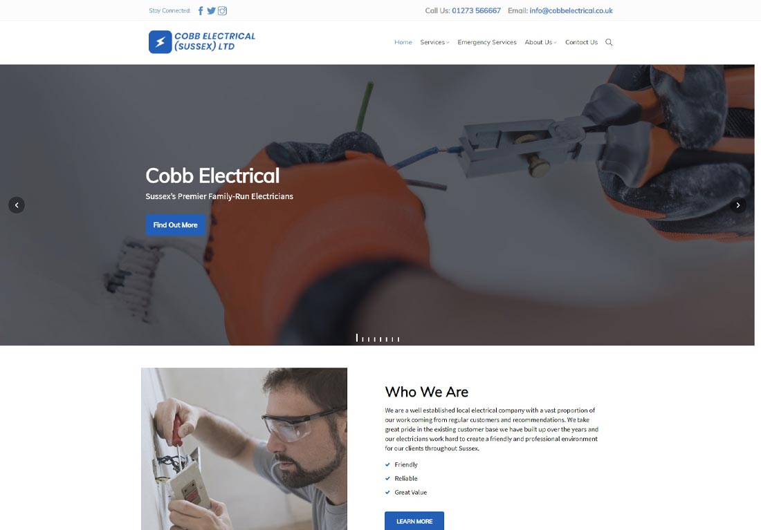 Cobb Electrical website