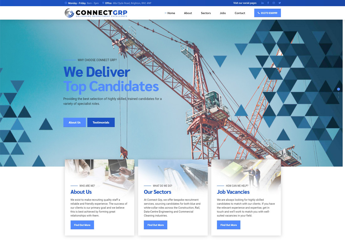 Connect Grp UK website