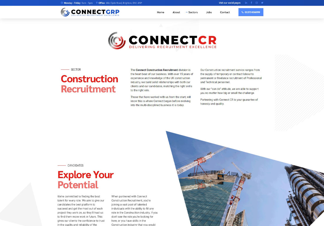 Connect Grp UK website